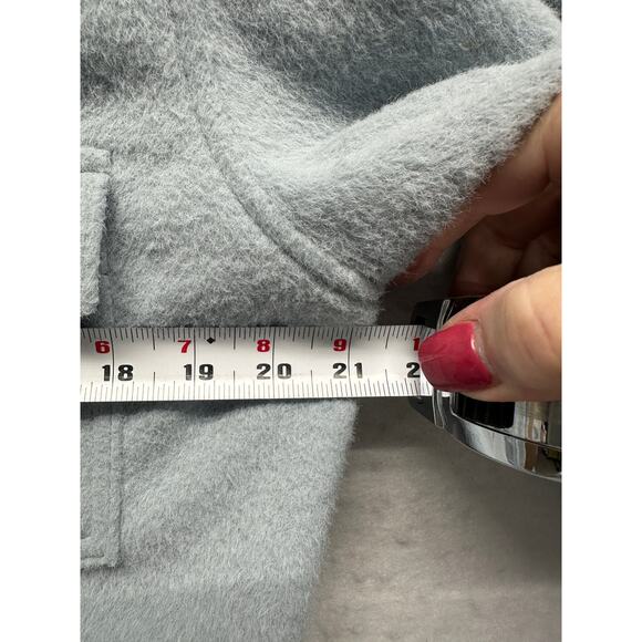 Joie Jacket Women Size Med. Light Blue Fleece Button Up Collared Shacket - Picture 5 of 10